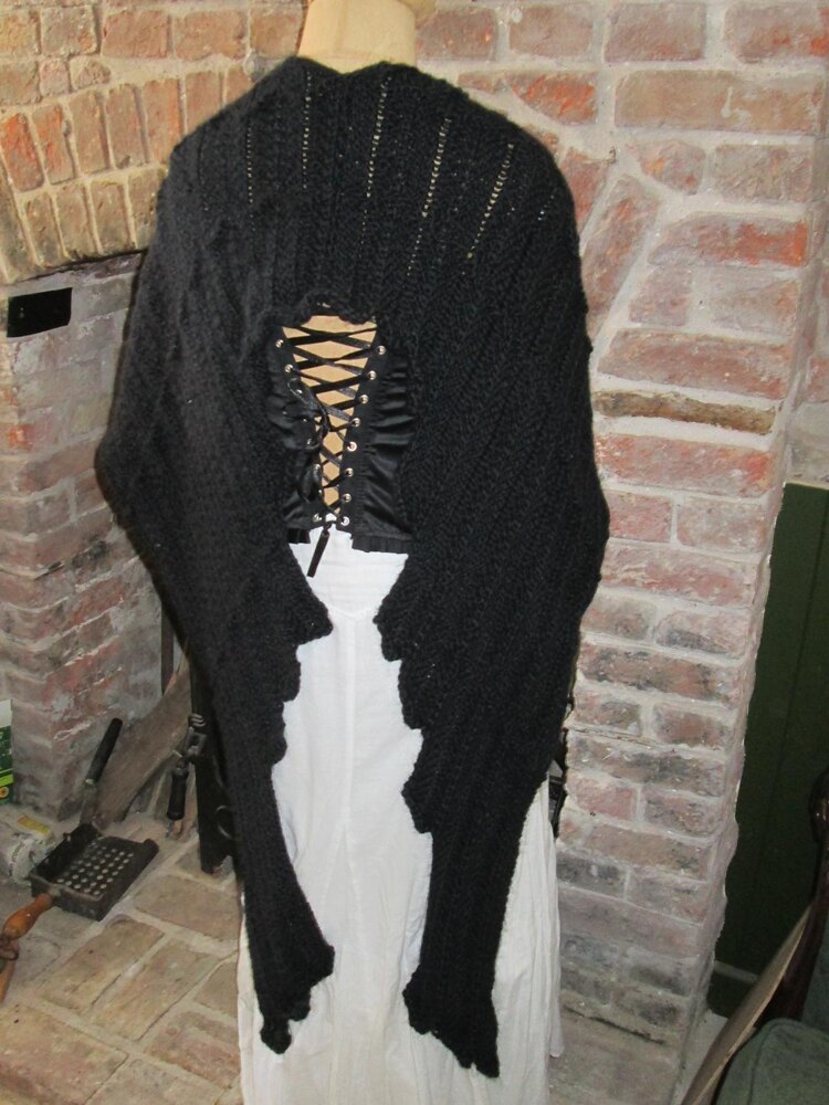 Gothic angel wings shawl Knitting pattern by Gothically Inclined