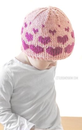 Valentine Floating Hearts Hat