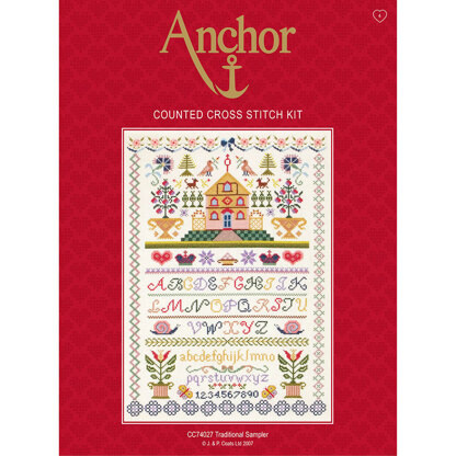 Anchor Christmas Sampler Cross Stitch Kit - 31cm x 46cm