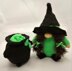 Halloween Witch & Cauldron Decoration Chocolate Orange Cover LH025