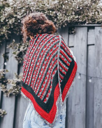 Poppy Flowers Shawl