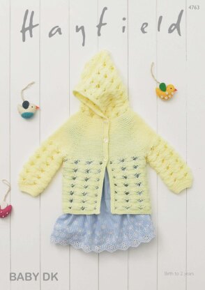 Hooded Jacket in Hayfield Baby DK - 4763 - Downloadable PDF