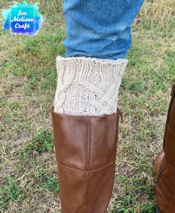 Celtic Cable Boot Toppers