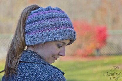 Verity Beanie Slouch Messy Bun