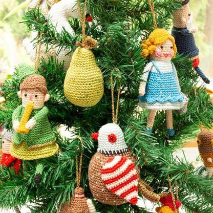 12 Days of Christmas crochet decorations