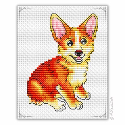 Welsh Corgi Cross Stitch PDF Pattern