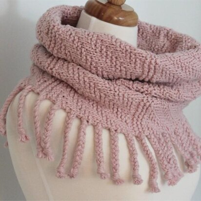 Fringed Cowl Scarf