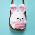 Pink Rabbit Car Hanging Crochet