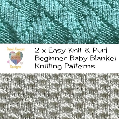 Crossing Lines & Ladders Baby Blanket Knitting Patterns