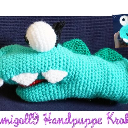 Amigurumi Häkelanleitung "Handpuppe Kroki"