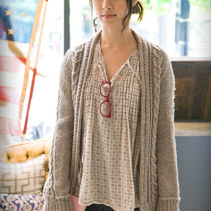 Aidez Cardigan in Berroco Peruvia Quick Chunky