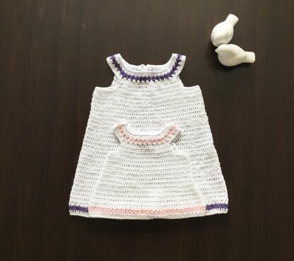 Baby Dress & Cardigan Set N 400