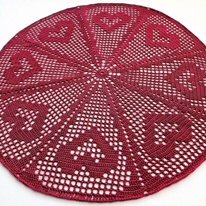 Heart Wheel Doily