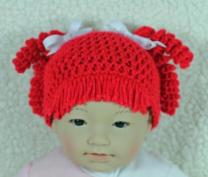 Raggedy Red Baby Hat