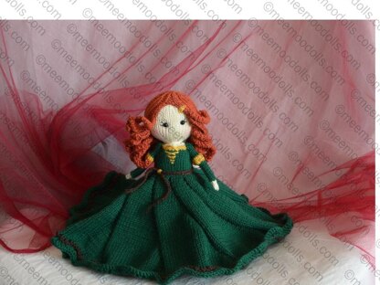 Knit Security Blanket - Princess Merida of DunBroch