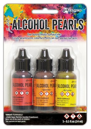 Ranger Tim Holtz Alcohol Ink Pearls Kits 3/Pkg - Kit #1