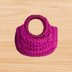 Crochet mini bag keychain