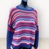 Stripy crochet jumper