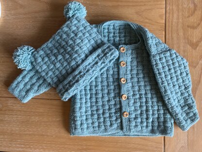 Baby jacket and hat