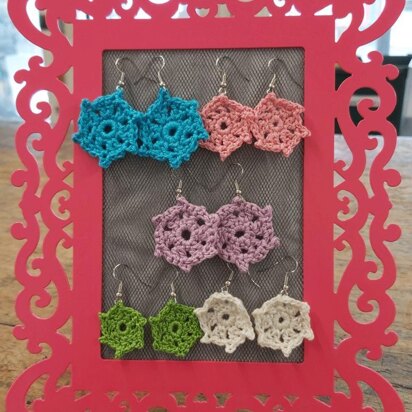 Cotton crochet earrings UK terms