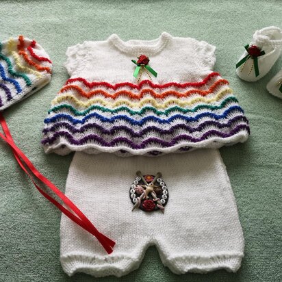 81. Rainbow Angel Top Set