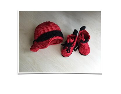 Baby Boot & Hat Set N 270