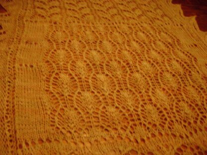 Climbing Leaves Lace Sampler Stole