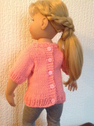 Dungarees and jumper for 18 inch doll