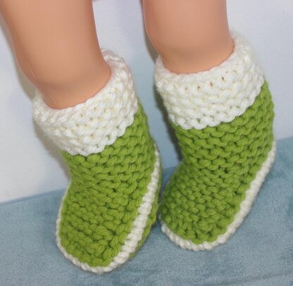 Childrens 2 Colour Super Chunky Slipper Boots