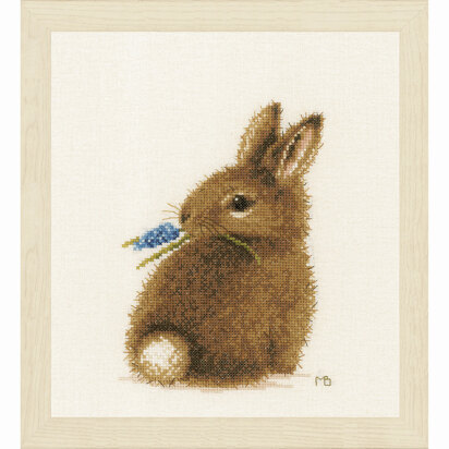 Lanarte Bunny Counted Cross Stitch Kit - 20 x 16 cm
