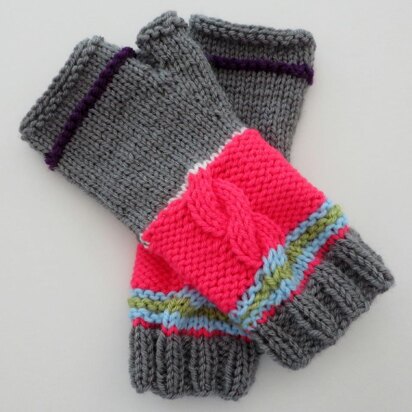 Wild Thing Two! - Fingerless Mittens