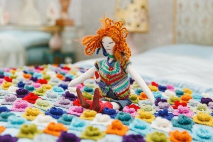 Inside Crochet VIntage Flowers Blanket