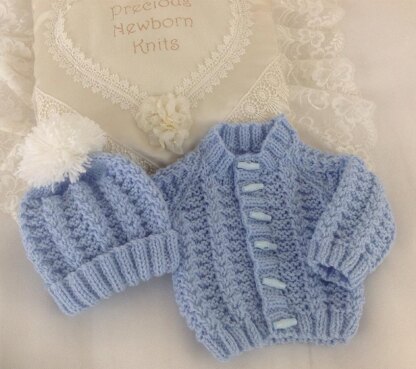 Pattern 54 Babies Cosy Cardigan Set - Sizes: Early Baby & 0-3 Months