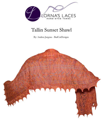 Tallin Sunset Shawl in Lorna's Laces Helen's Lace
