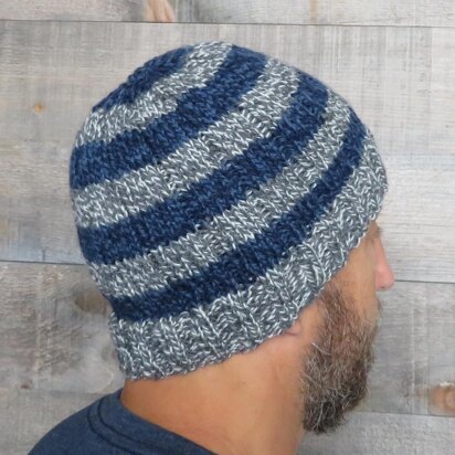 Easy Striped Men's Beanie