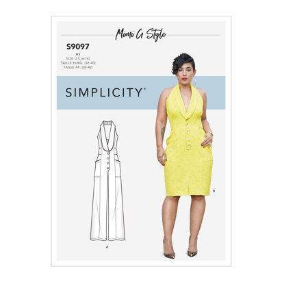Simplicity Misses' Dress & Jumpsuit S9097 - Sewing Pattern