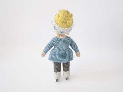 Imogen the Ice Skater Amigurumi Doll