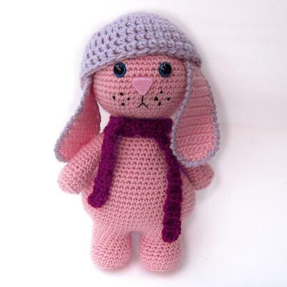 Mr Winter Bunny Rabbit Amigurumi Soft Toy