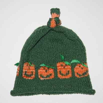 Join in the Spooky Fun, Halloween Baby Beanies - knitting pattern