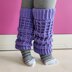 Lavender Waffle Leg Warmers