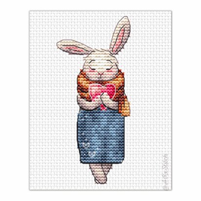 Bunny Adelaide Cross Stitch PDF Pattern
