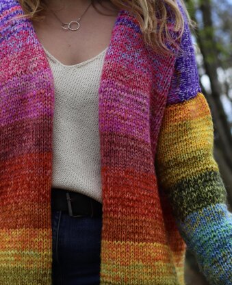 Rainbow Folk Cardigan