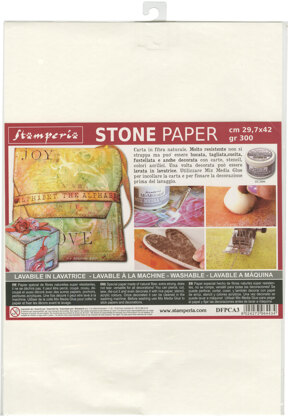 Stamperia Intl Stamperia Washable Stone Paper  11.6"X16.5" - 034575
