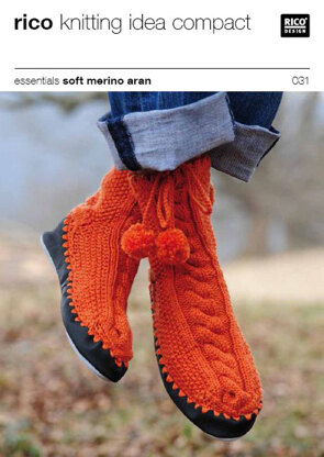 Socks in Rico in Essentials Soft Merino Aran - 031
