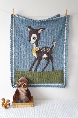 Hello Deer Baby Blanket