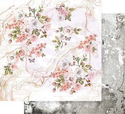 Prima Marketing Apricot Honey Double-Sided Cardstock 12"X12" 10/Pkg - Tiny Blossoms