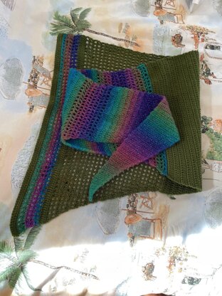 Laetitia Rainbow Triangle Scarf