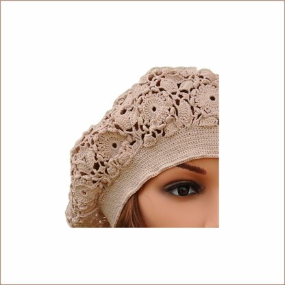 Irish lace beret