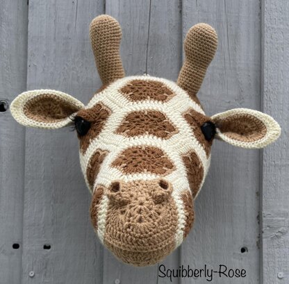 Gerald the African flower giraffe head