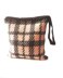 Plaid Printed Tapestry Crochet Bag